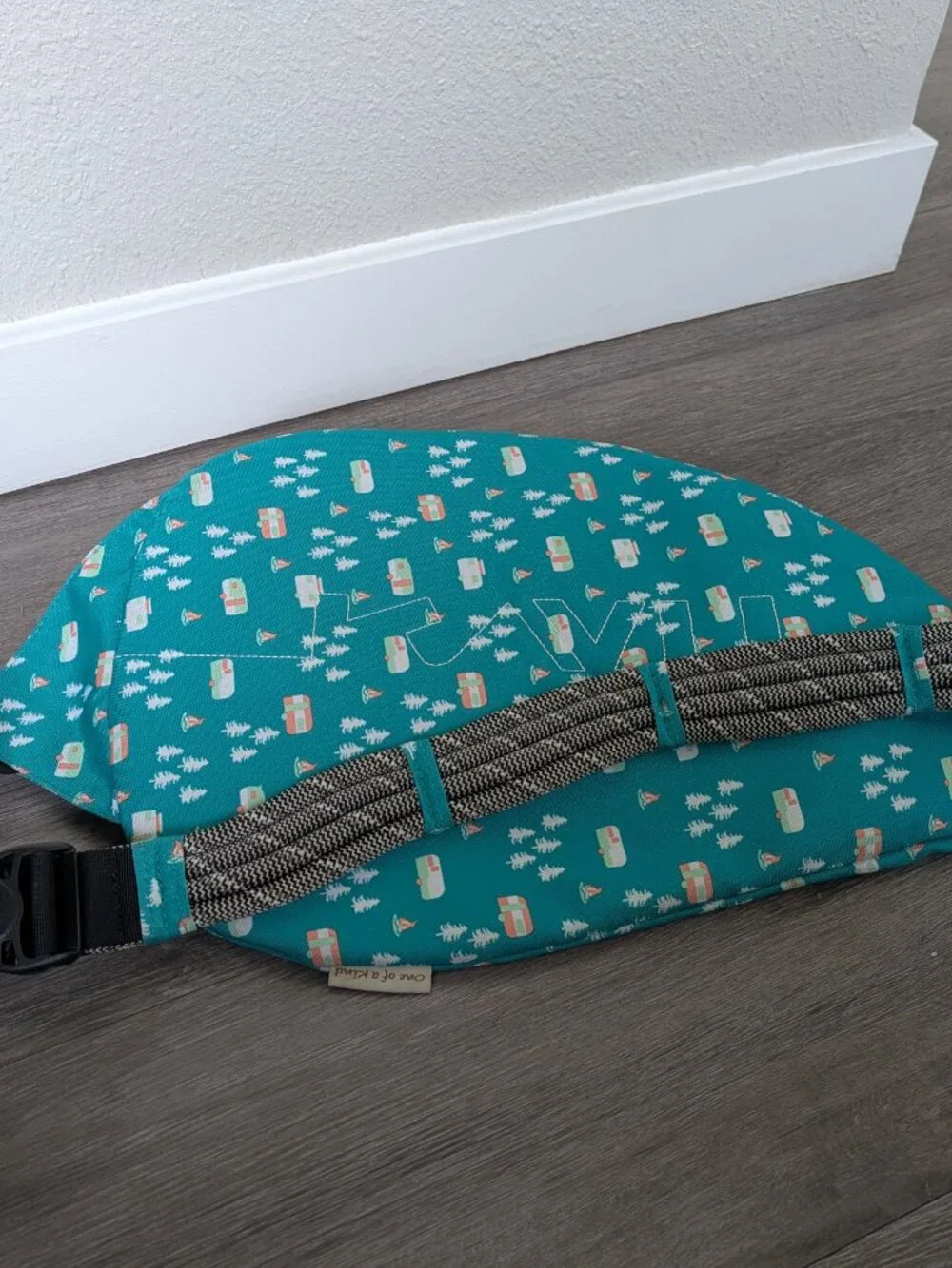 Kavu Rope Sling, Teal Camping Print